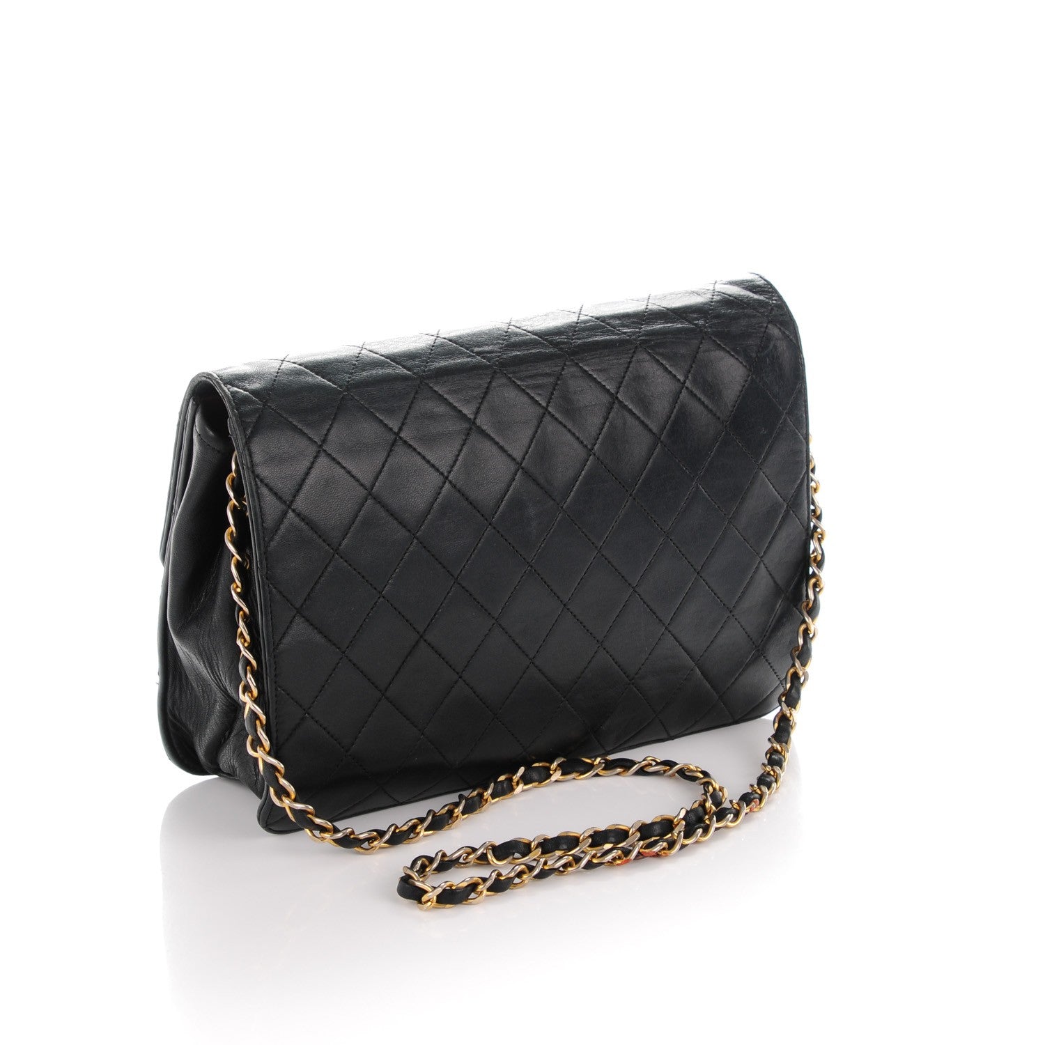 Chanel Lambskin Quilted Medium Single Flap Black 3 of 9