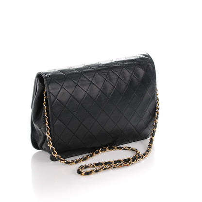 Chanel Lambskin Quilted Medium Single Flap Black 3 of 9