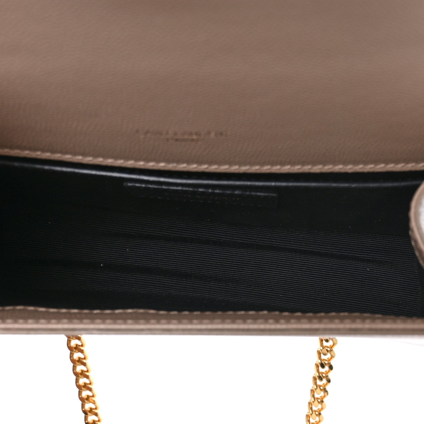 Grain De Poudre Small Monogram Kate Satchel Dark Beige