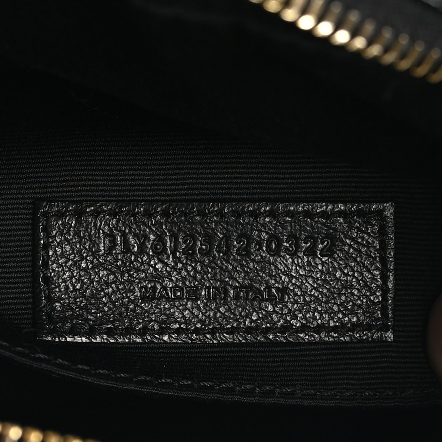 Patent Calfskin Crocodile Embossed Monogram Lou Camera Bag Black