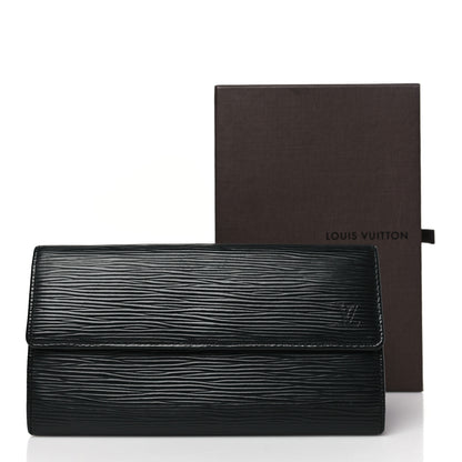 Louis Vuitton Epi Sarah Wallet Black 9 of 9