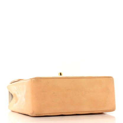 Chanel Patent Quilted Top Handle Single Flap Light Beige 4 of 16