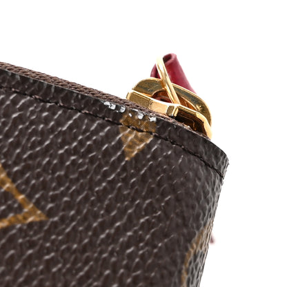 Louis Vuitton Monogram Clemence Wallet Fuchsia 8 of 9