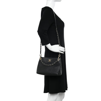 Chanel Caviar Quilted Small City Walk Hobo Black 2 of 10