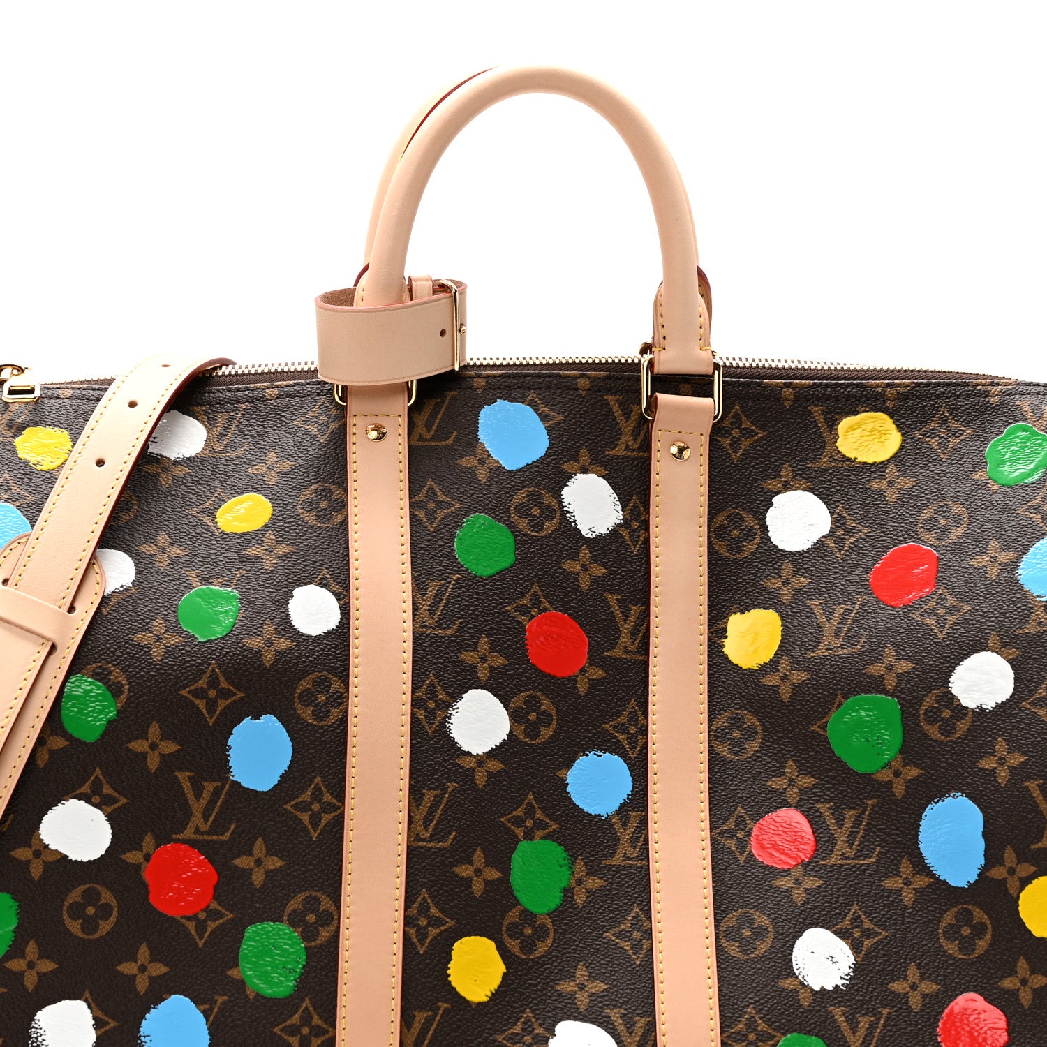 Louis Vuitton LV X YK Monogram Dots Keepall Bandouliere 45 13 of 17