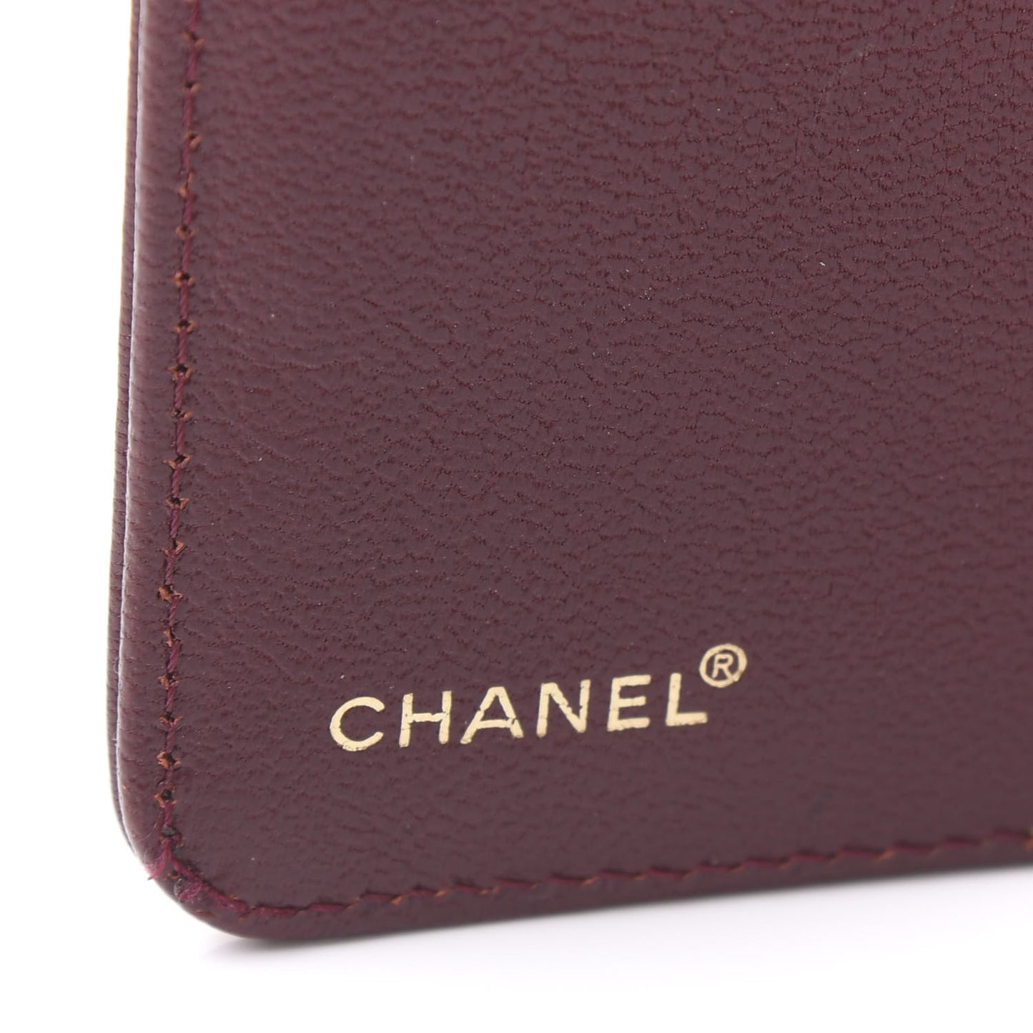 Goatskin Small Ring Agenda Planner Burgundy