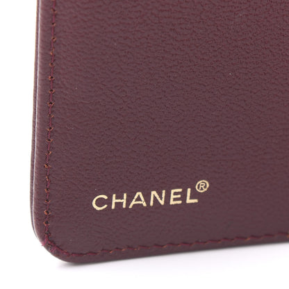 Chanel Goatskin Small Ring Agenda Planner Burgundy 8 of 9
