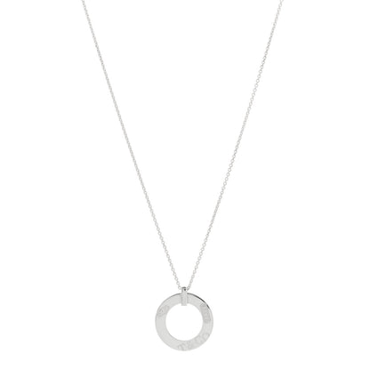 Tiffany Sterling Silver 1837 Open Circle Pendant Necklace 1 of 5