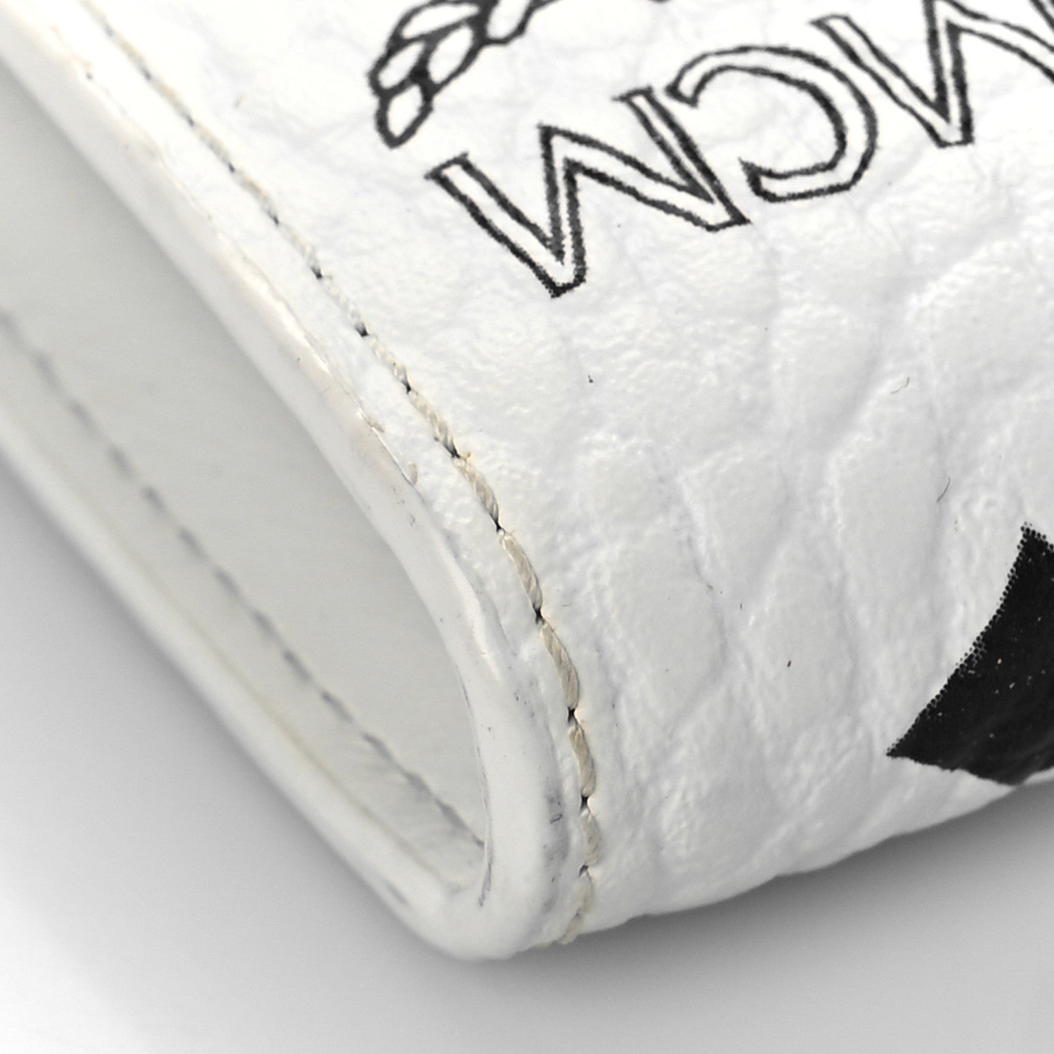 MCM Visetos Large Patricia Wallet On Chain White 7 of 9