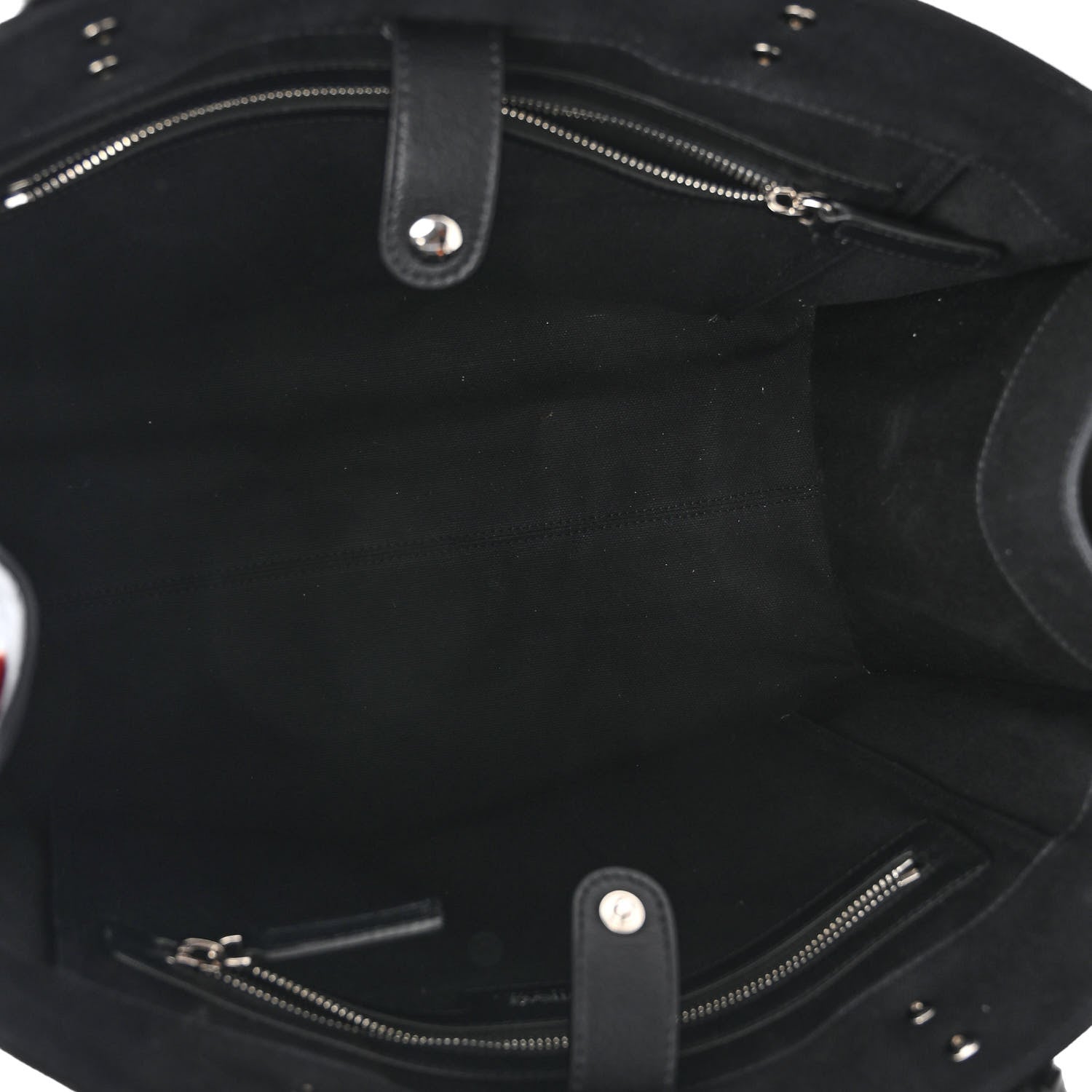 Versace Canvas Calfskin Large La Medusa Tote Bag Black 5 of 11