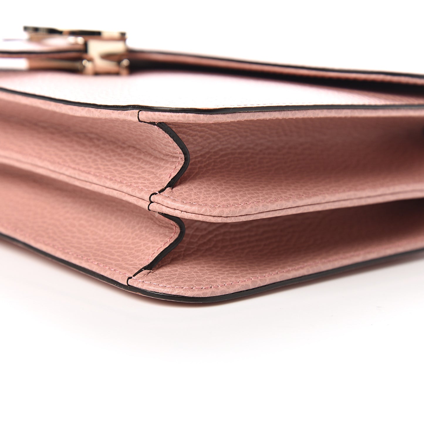 Dollar Calfskin Interlocking G Shoulder Bag Soft Pink