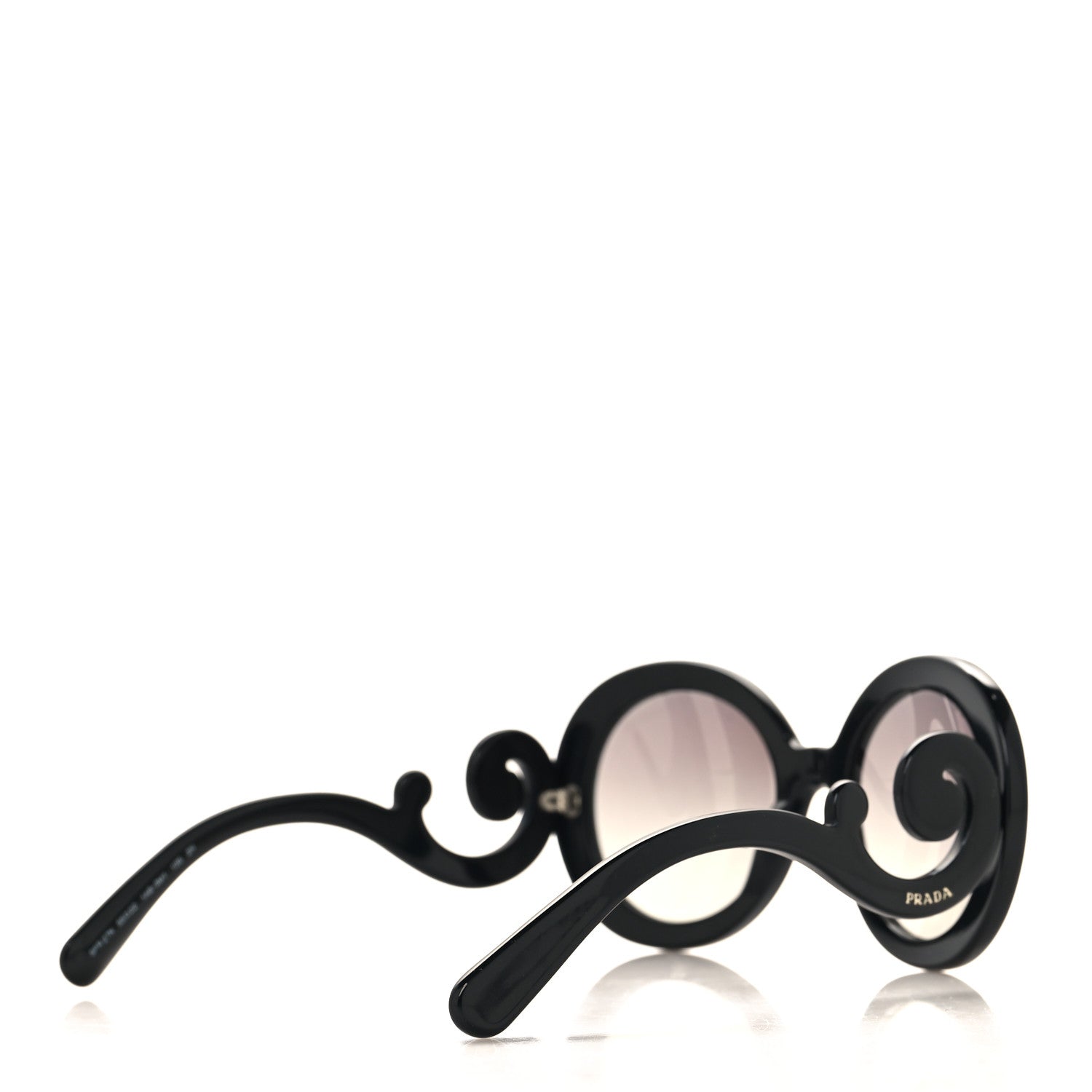 Prada Baroque Sunglasses SPR 27N Black 4 of 6