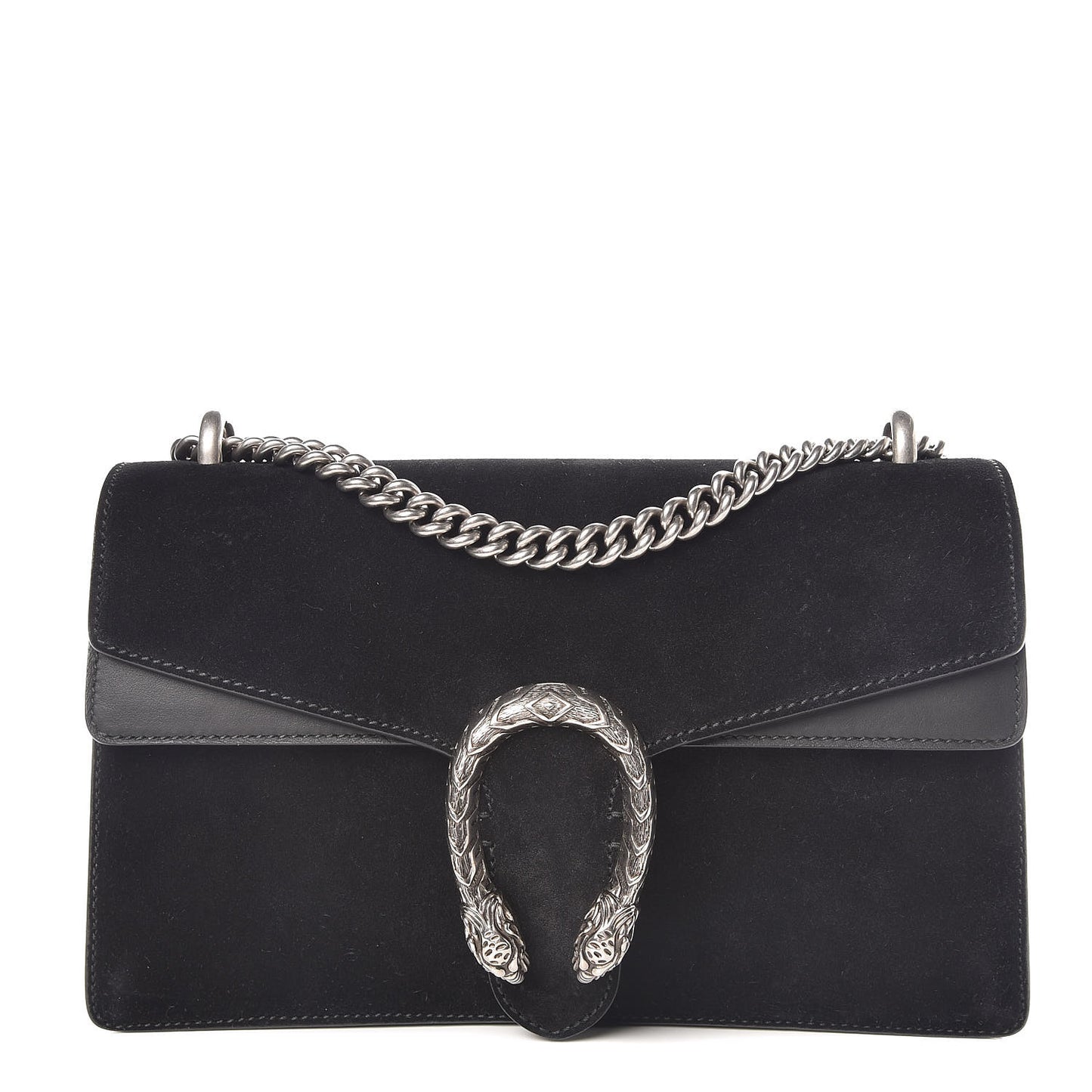 Suede Small Dionysus Shoulder Bag Black