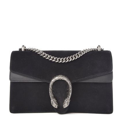 Gucci Suede Small Dionysus Shoulder Bag Black 1 of 9