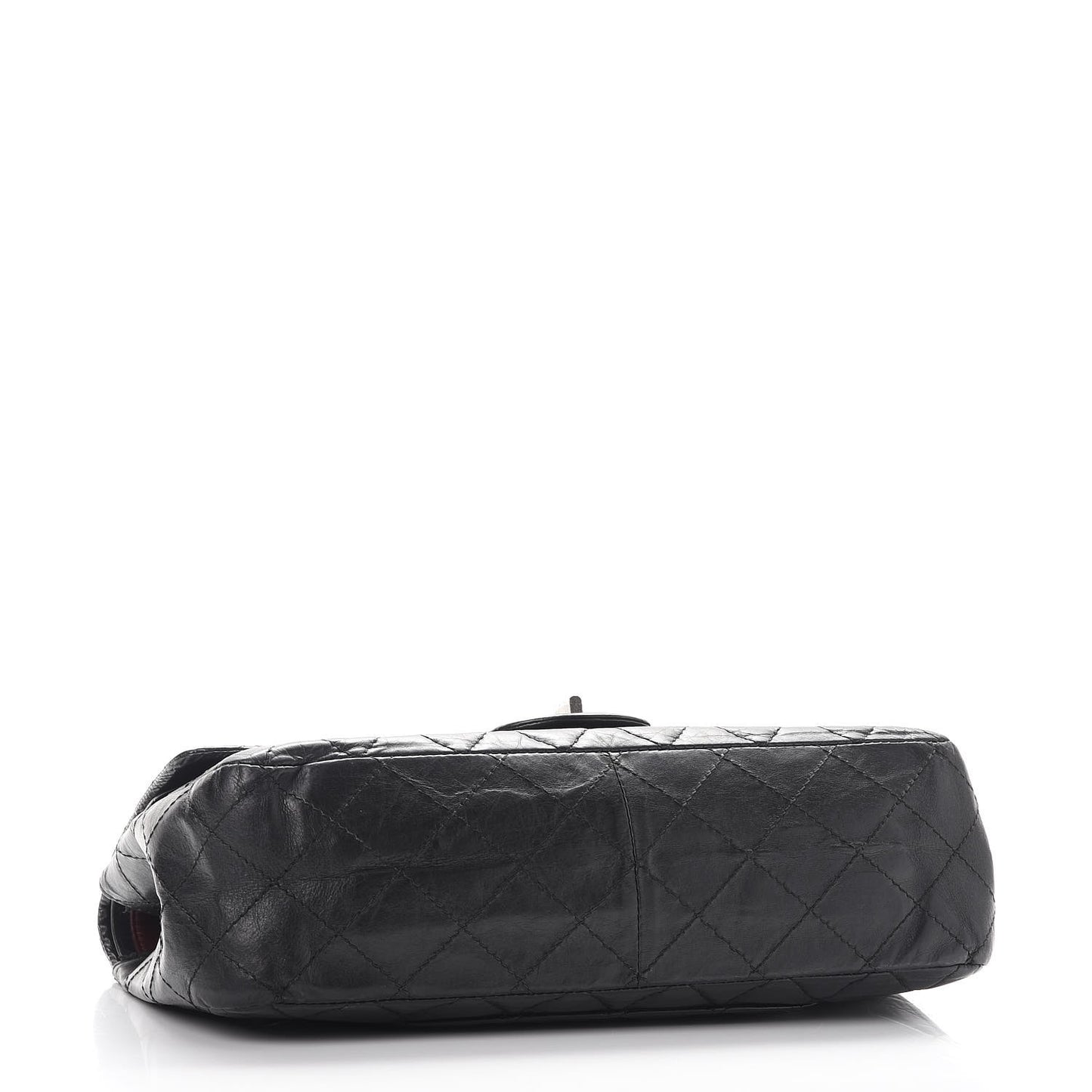 Aged Calfskin Quilted 2.55 Reissue 227 Flap Black