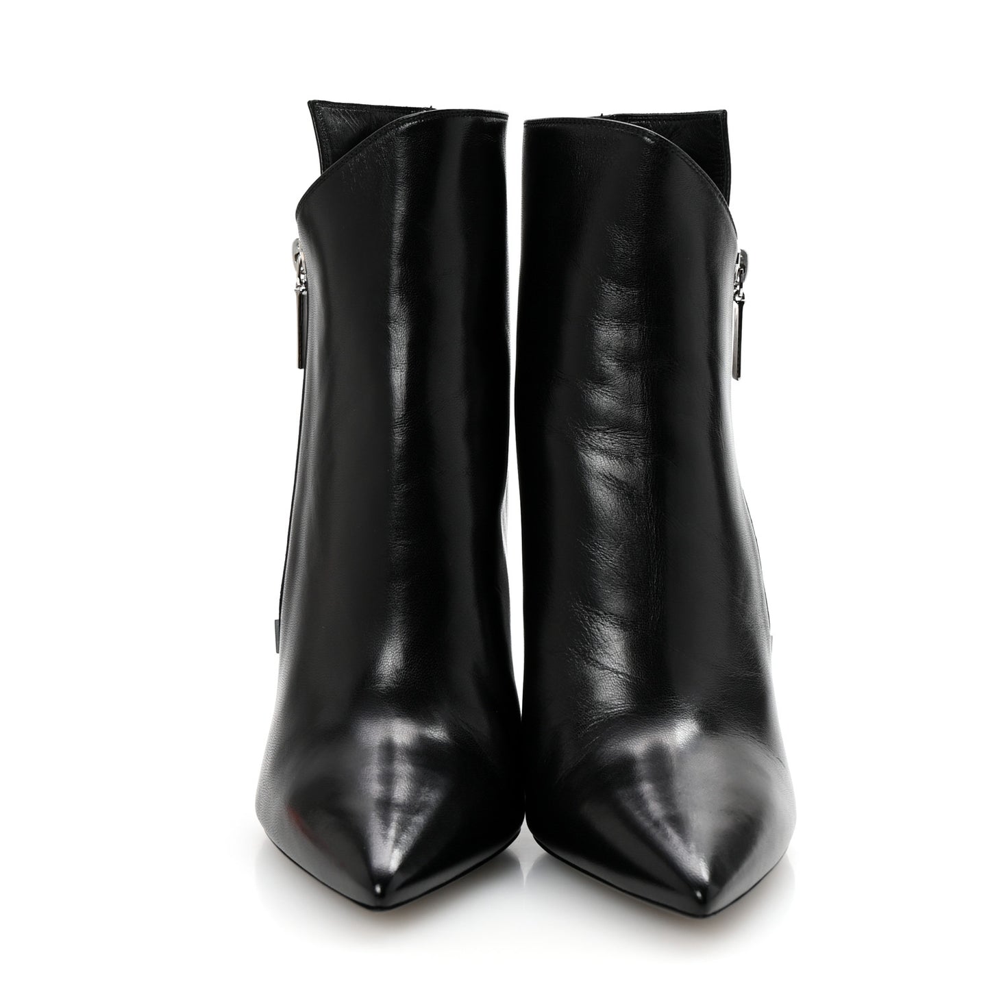 Calfskin Niki 85 Wedge Booties 39.5 Black
