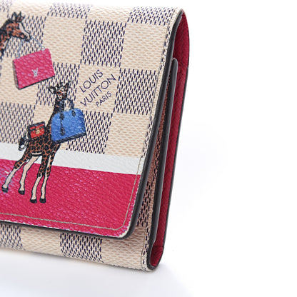 Louis Vuitton Damier Azur 2017 Christmas Animation Victorine Wallet 7 of 12
