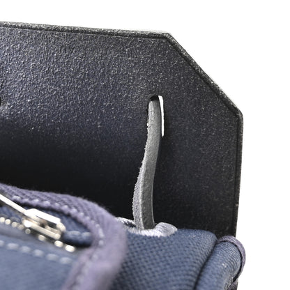 Hermes Military Toile Vache Hunter Herbag a Dos Zip Retourne Backpack Bleu Marine Bleu Indigo 8 of 11