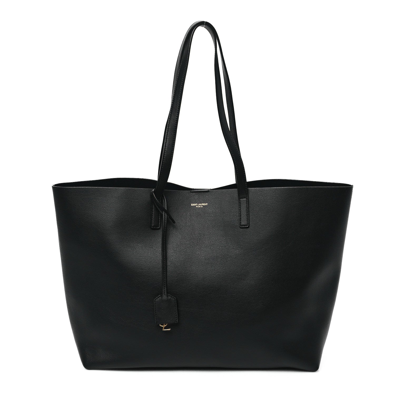 Saint Laurent Calfskin Large Shopping Tote Black 1 of 12