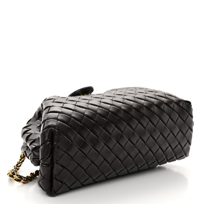 Bottega Veneta Nappa Intrecciato Teen The Lauren 1980 Clutch With Chain Fondant 4 of 9