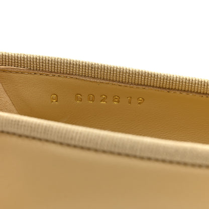 Chanel Lambskin Cap Toe CC Ballerina Flats 35.5 Beige Light Beige 9 of 10
