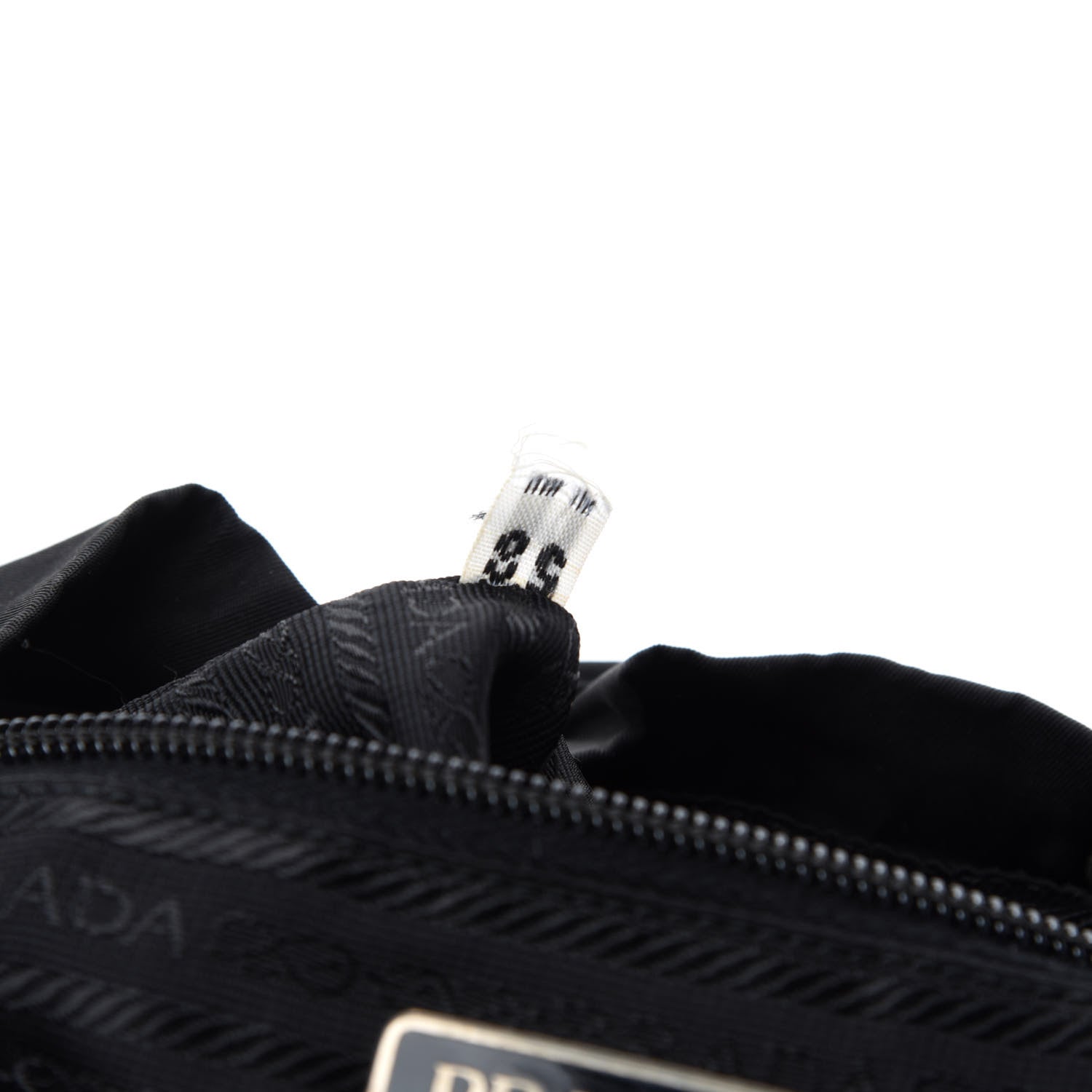 Prada Nylon Vela Medium Cinch Backpack Black 8 of 9