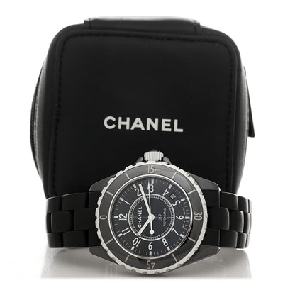 Chanel Stainless Steel Ceramic 38mm J12 Automatic Watch Black 5 of 5