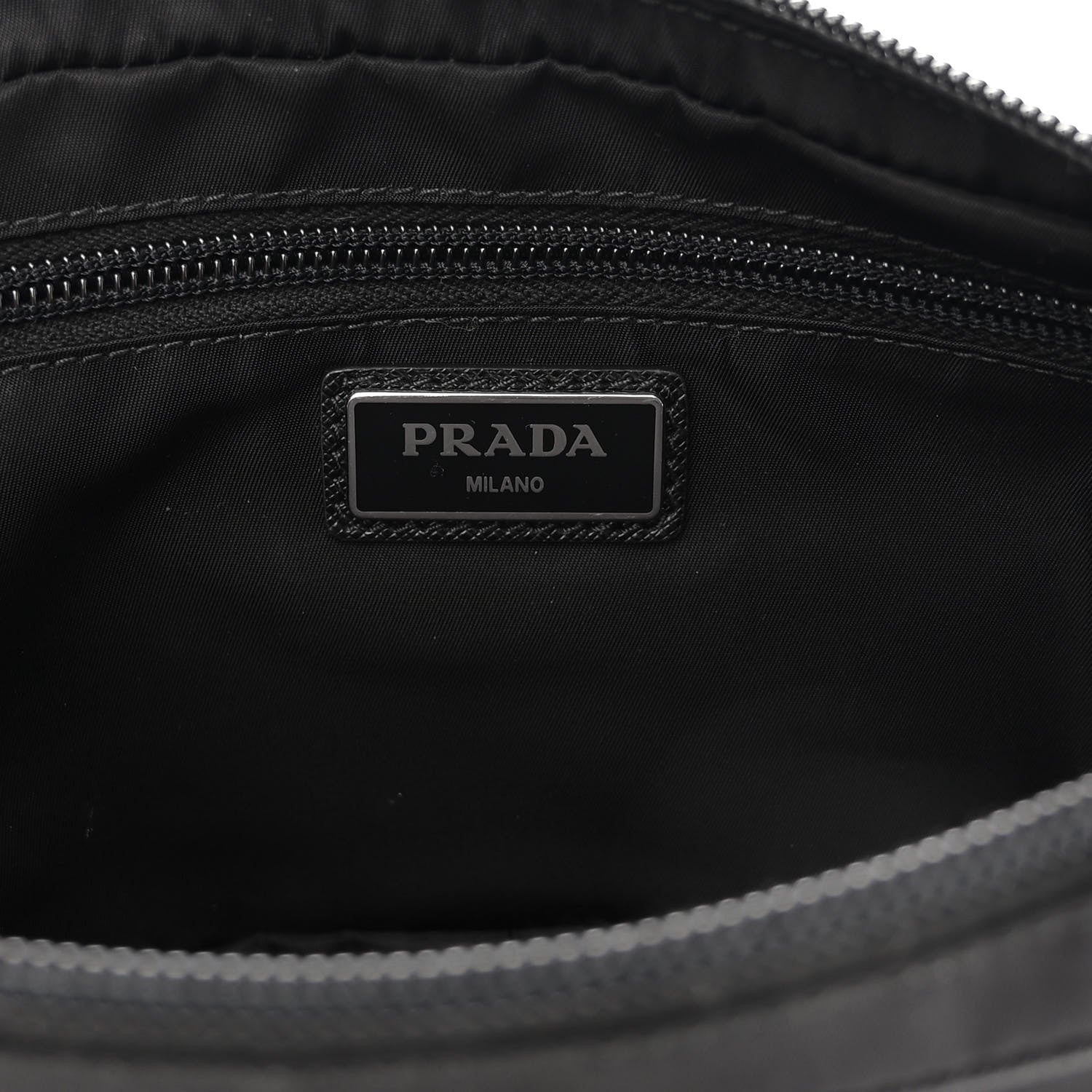 Prada Tessuto Nylon Saffiano Belt Bag Black 6 of 9