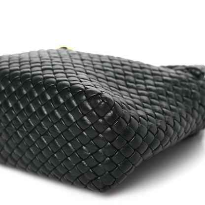 Bottega Veneta Calfskin Intreccio Mini Tosca Black 8 of 8