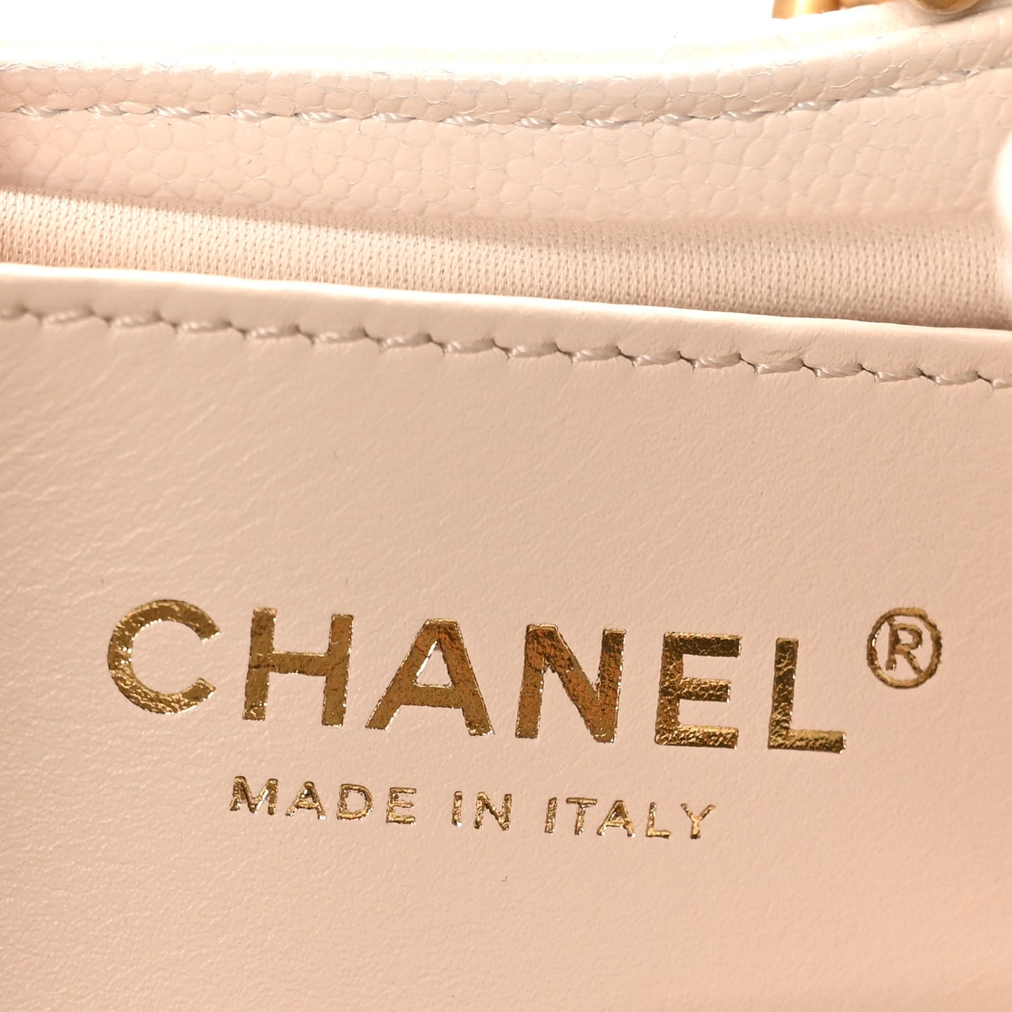 Caviar Quilted Small Chanel 25 Handbag White