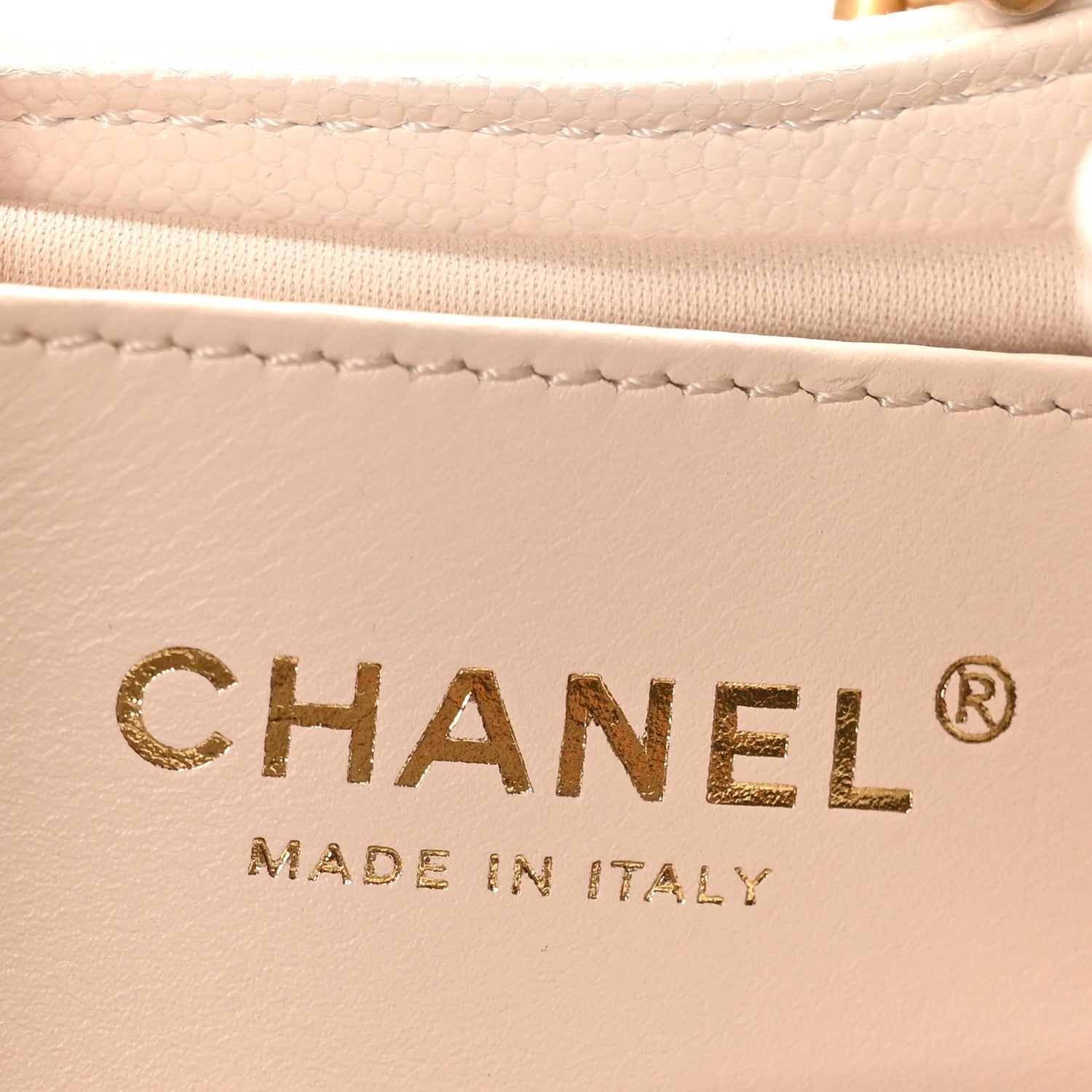Chanel Caviar Quilted Small Chanel 25 Handbag White 7 of 10