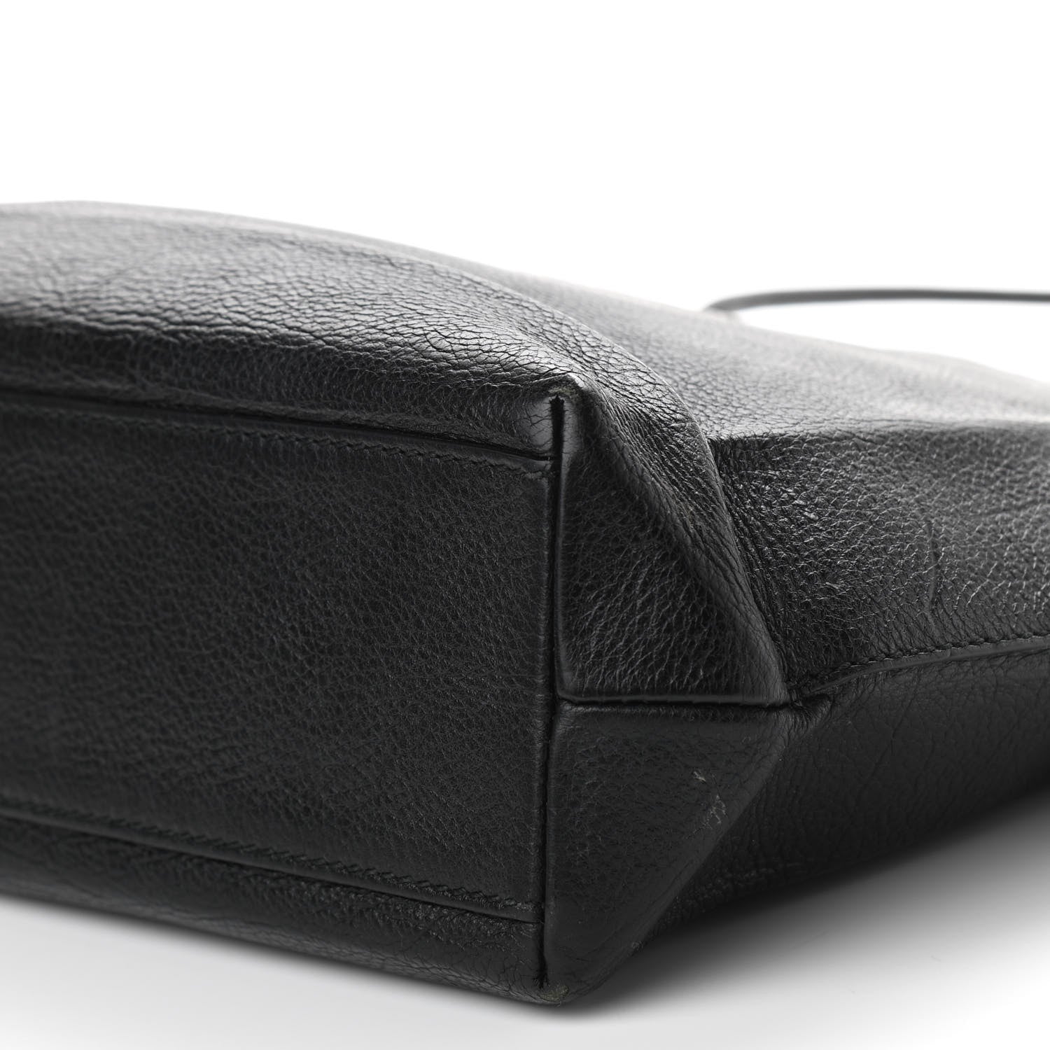 Balenciaga Calfskin Logo Small Shopping Black 6 of 12