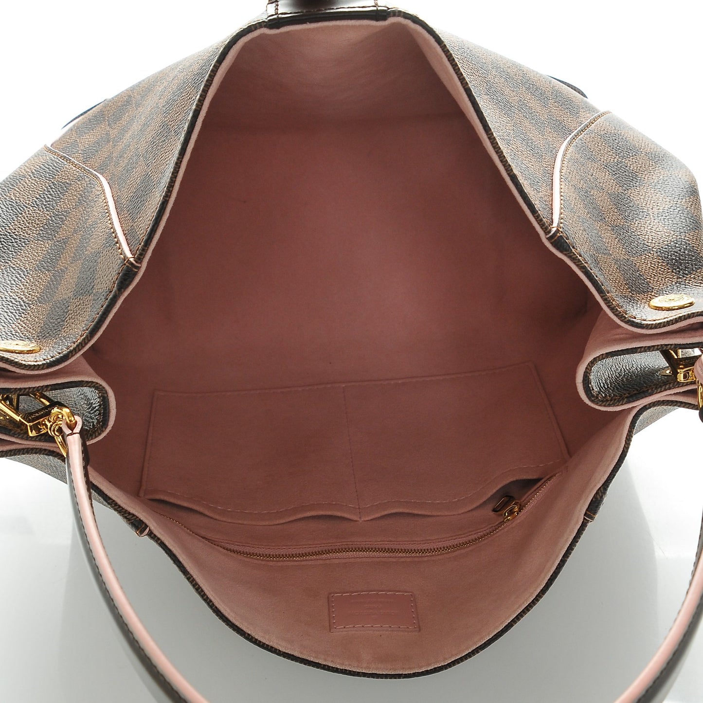Damier Ebene Caissa Hobo Rose Ballerine