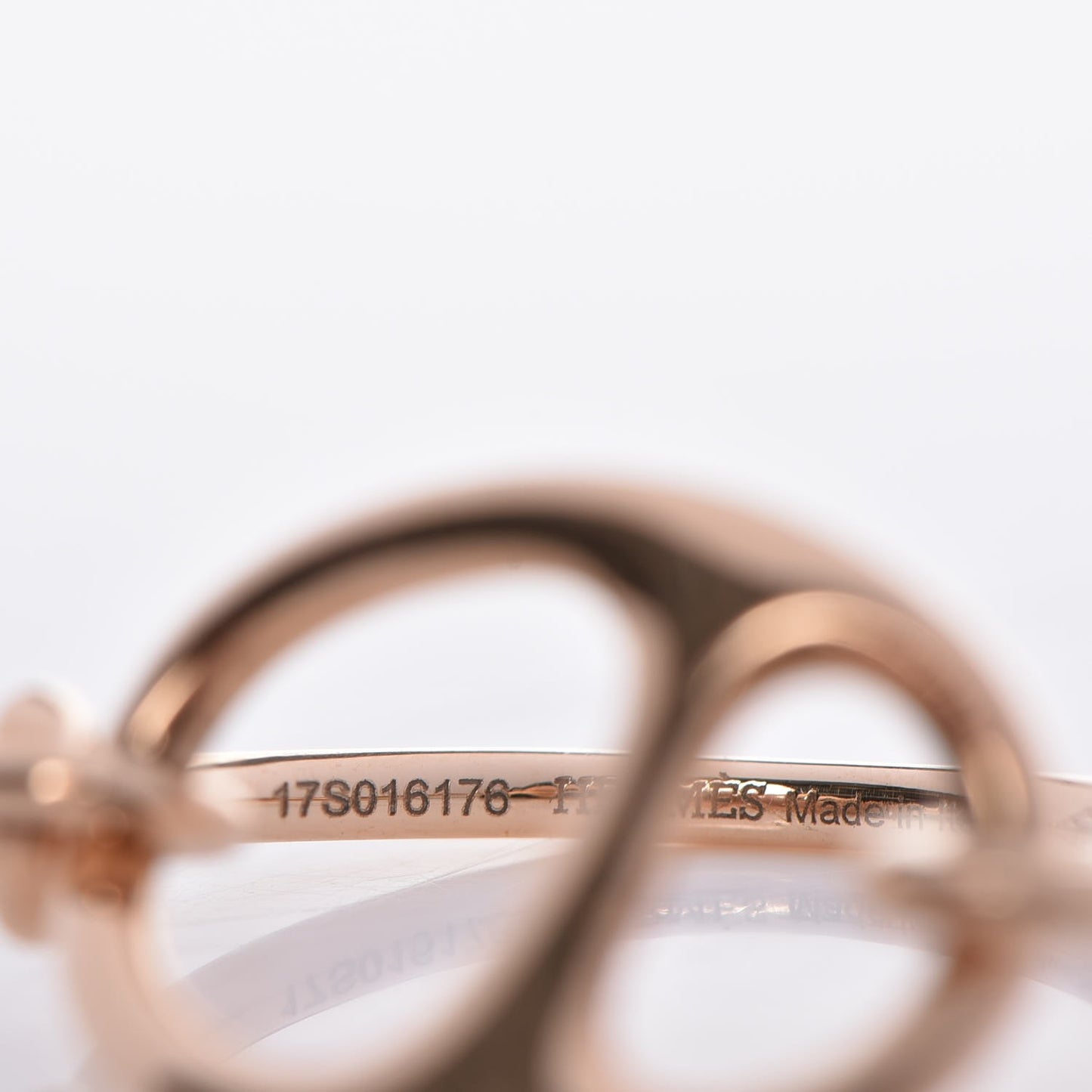 18K Rose Gold Small Chaine d'Ancre Punk Ring 51 5.75