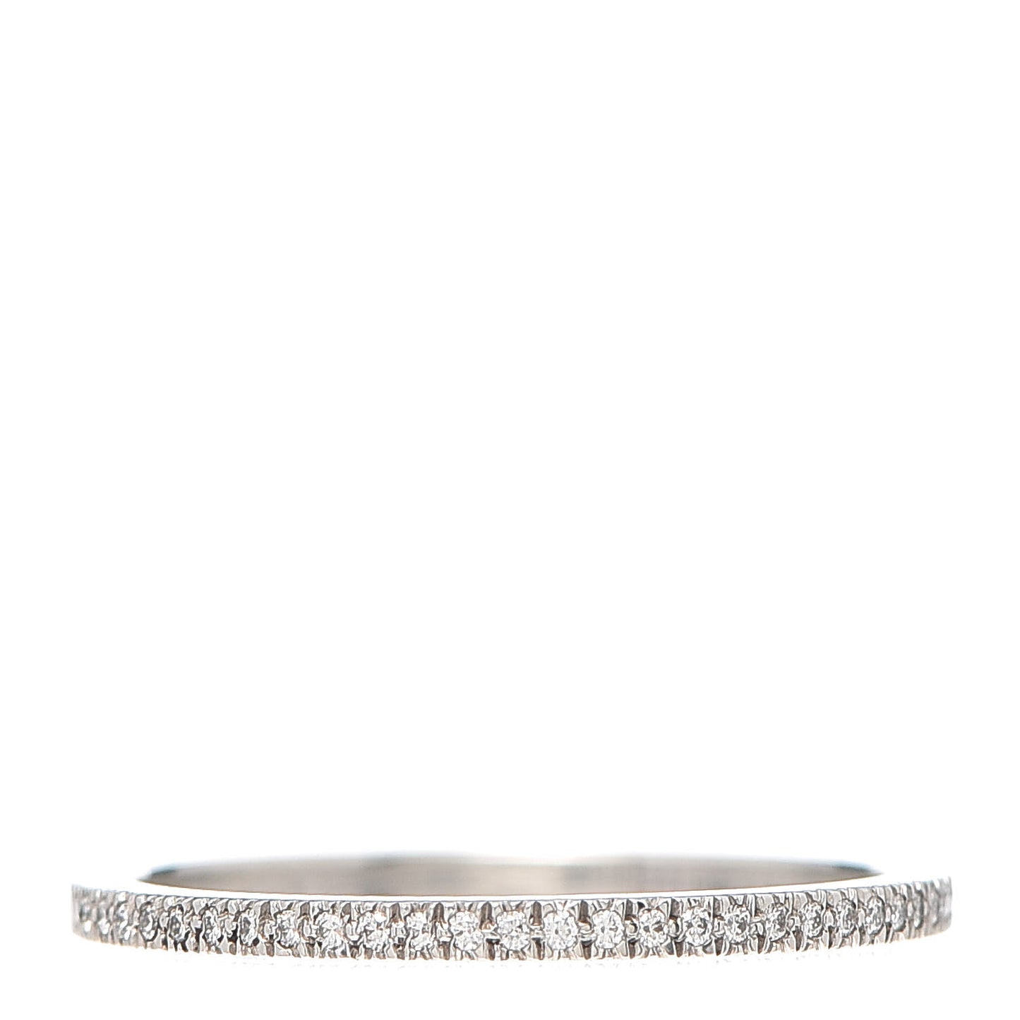 Platinum Diamond .07ctw Half Circle Lucida Band Ring 53 6.5