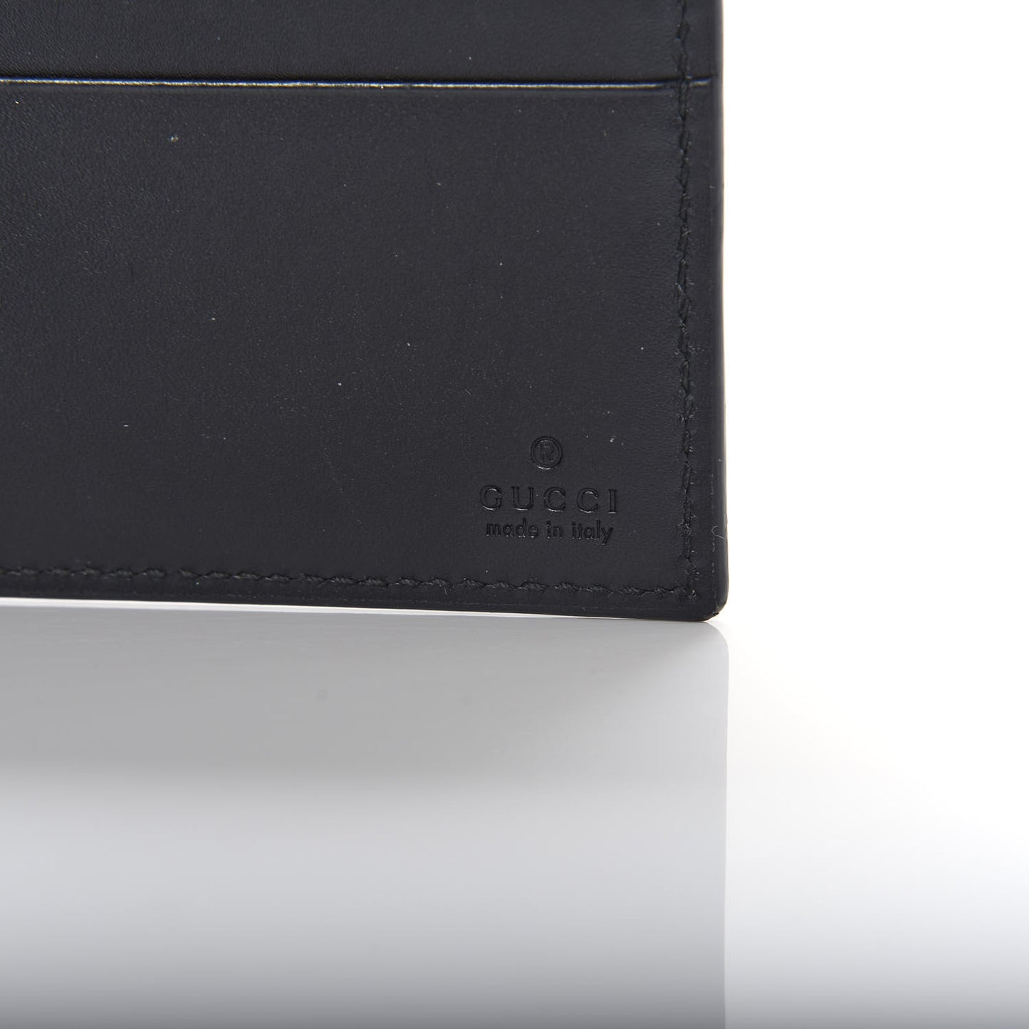 GG Supreme Monogram Selleria Calfskin Tiger Nice Bi-Fold Wallet Beige Ebony Multicolor Black
