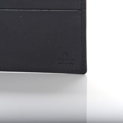 Gucci GG Supreme Monogram Selleria Calfskin Tiger Nice Bi-Fold Wallet Beige Ebony Multicolor Black 6 of 6