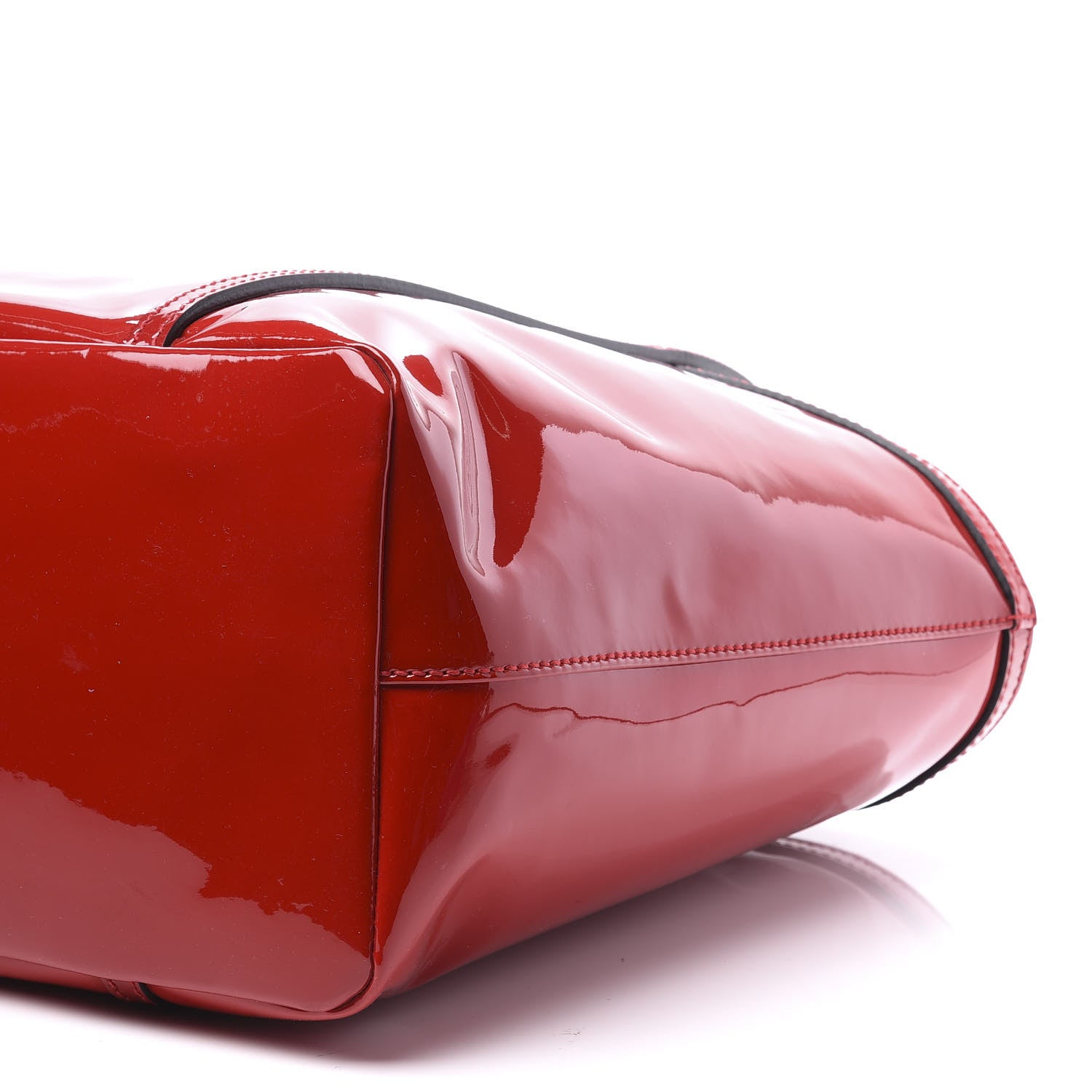 Dolce & Gabbana Vernice Vitello Shopping Tote Red 7 of 9
