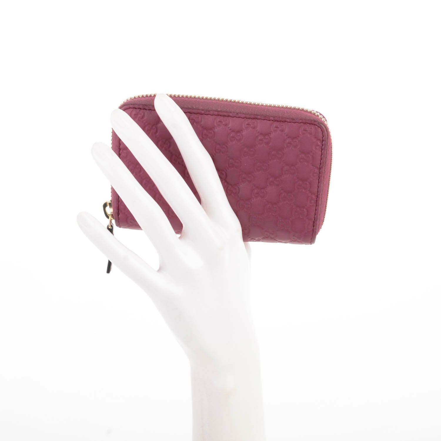 Gucci Microguccissima Zip Around Card Case Dusty Rose 2 of 6
