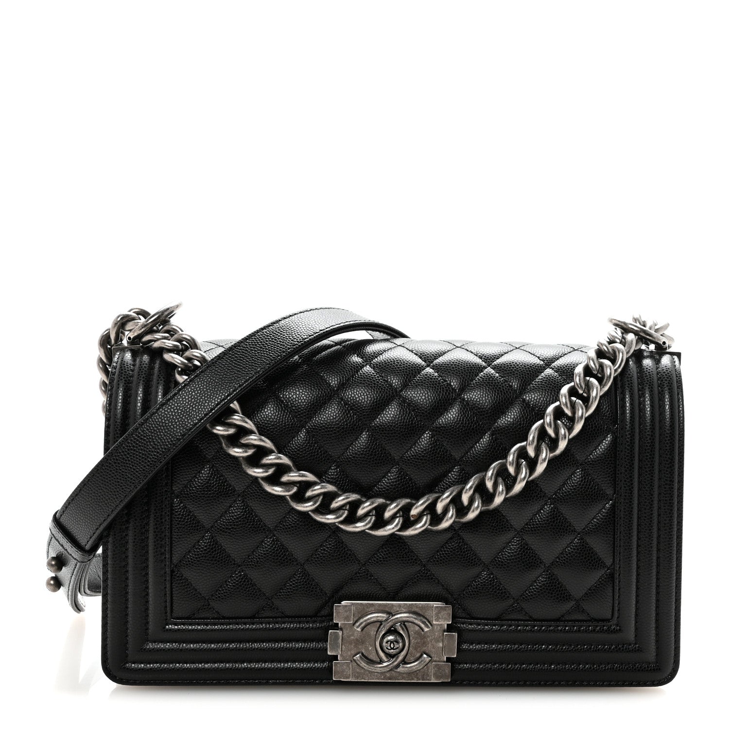 Chanel Caviar Quilted Medium Boy Flap Black 1 of 10