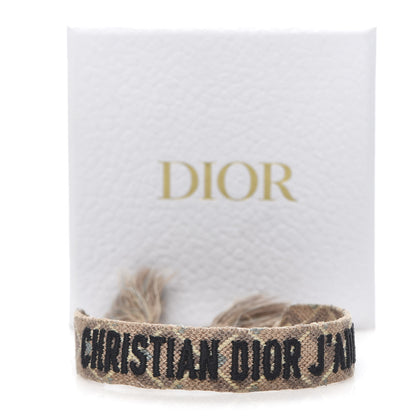 Christian Dior Woven Cotton J'Adior Friendship Bracelet 4 of 4