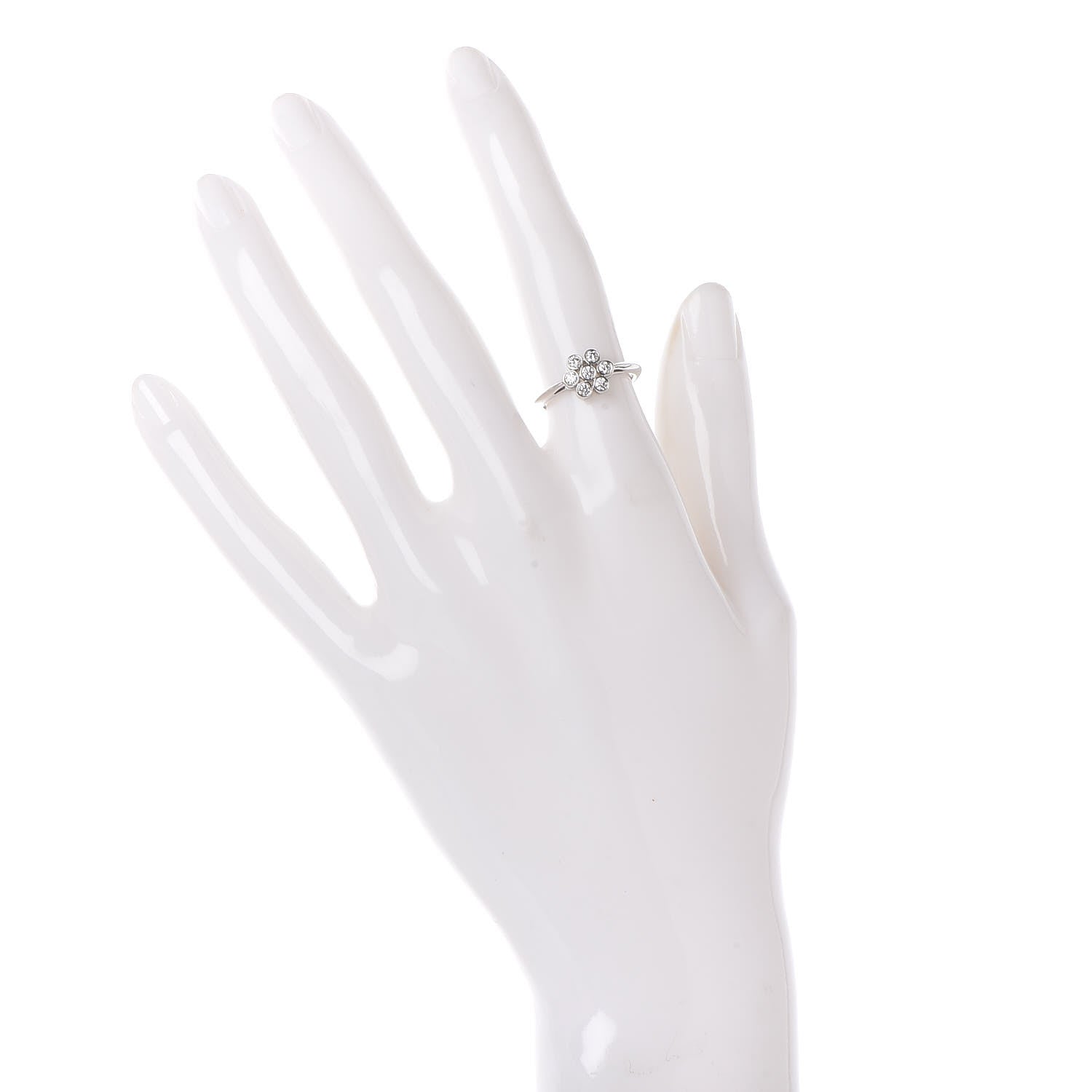 Tiffany Platinum Diamond Enchant Flower Ring 49 5 2 of 7