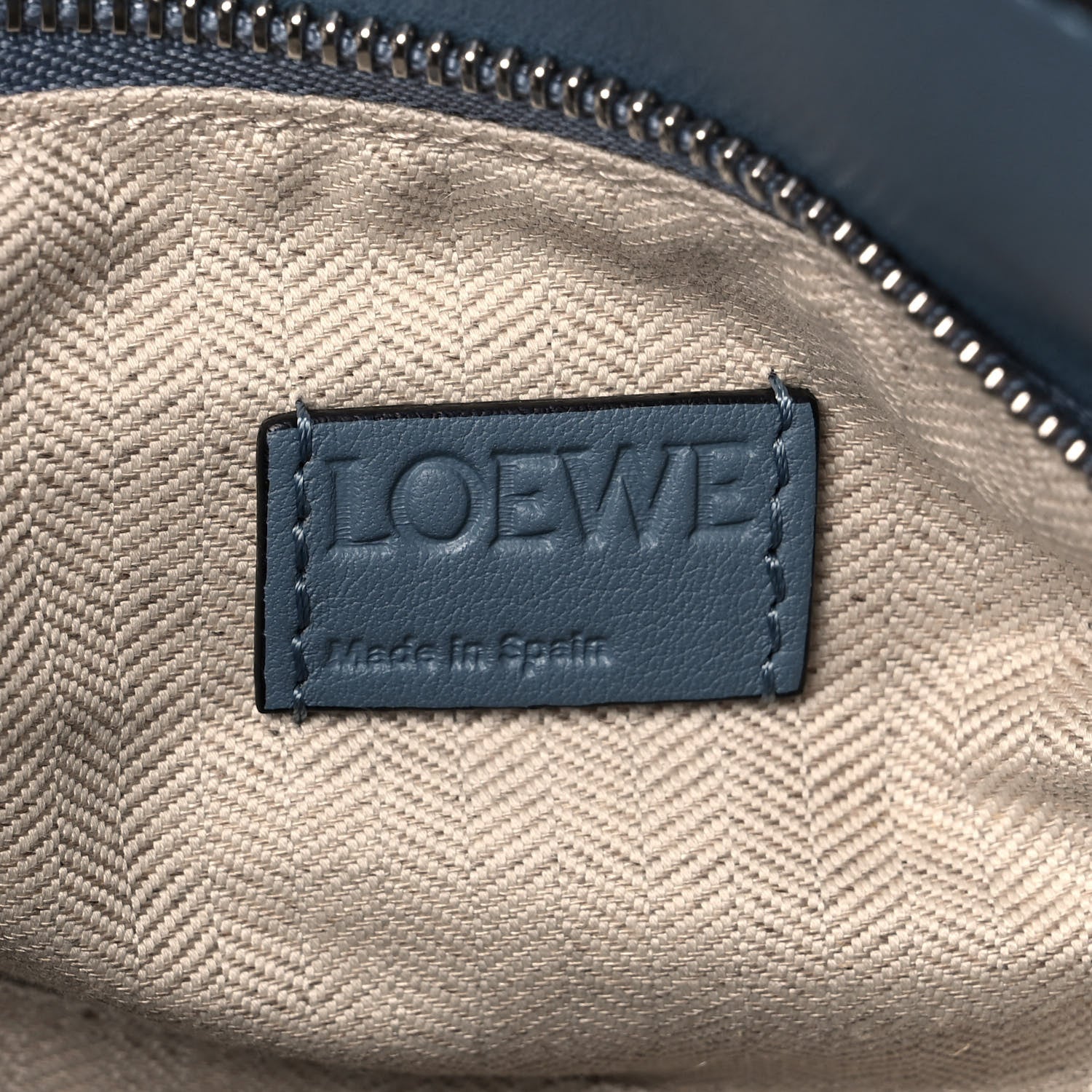 Loewe Calfskin Medium Puzzle Bag Stone Blue 6 of 10