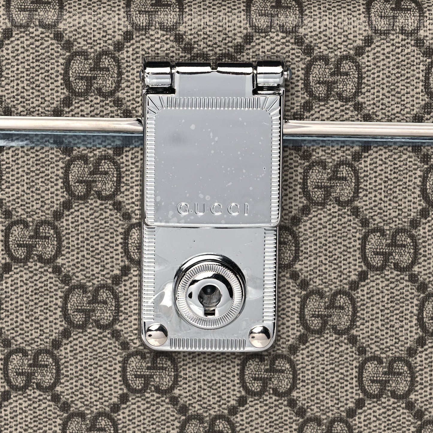 GG Supreme Monogram Globe-Trotter Beauty Case Brown