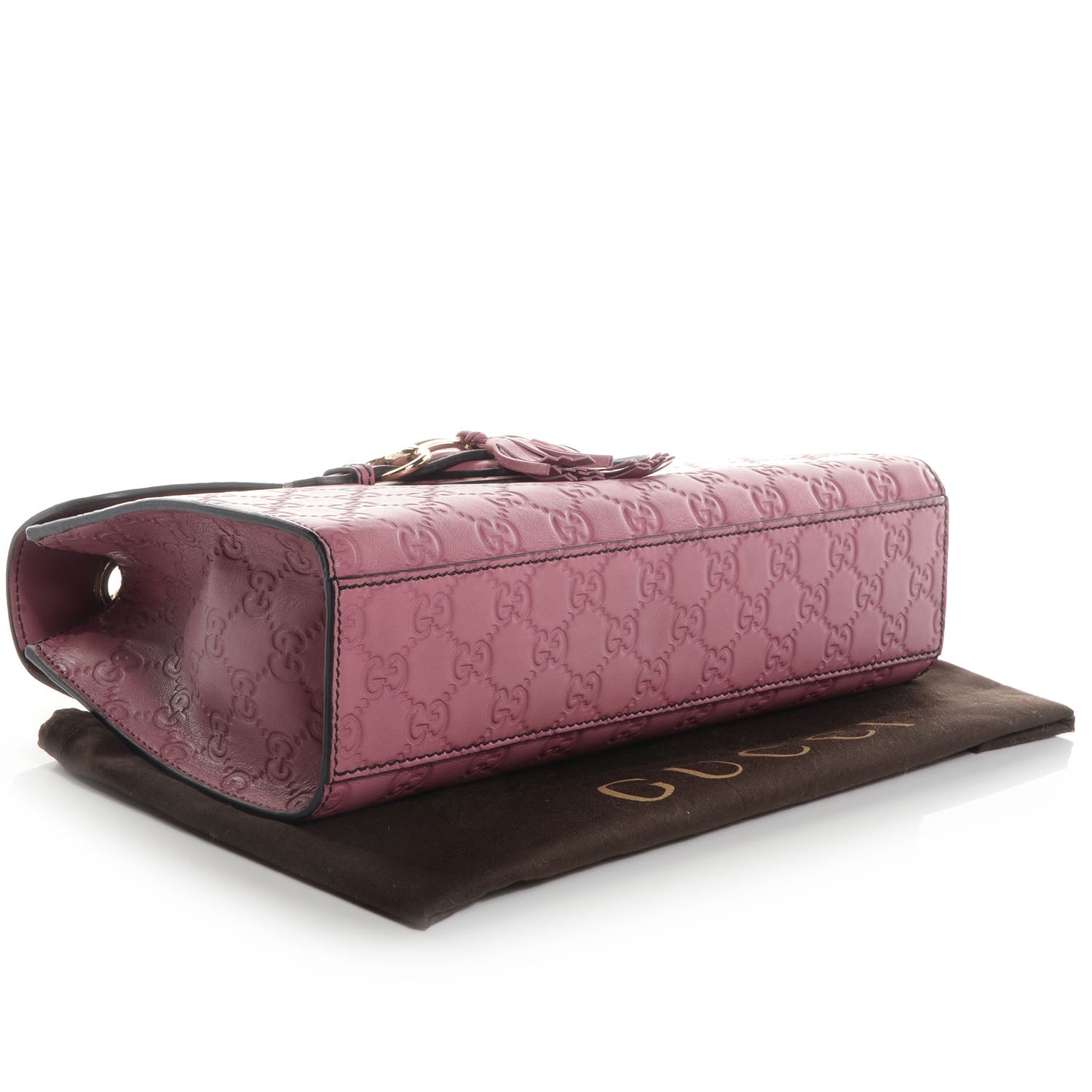 Gucci Guccissima Medium Emily Chain Shoulder Bag Peonia Flower 4 of 9