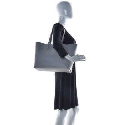 Saint Laurent Calfskin Large Shopping Tote Blanc Vintage 2 of 11
