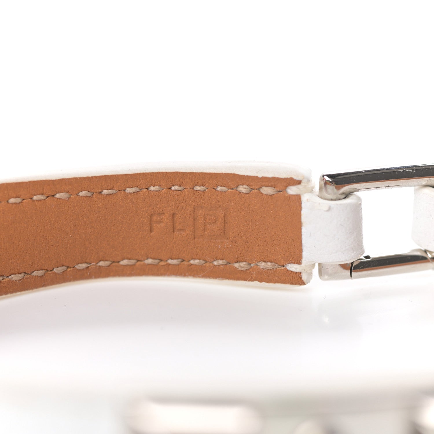 Hermes Epsom Rivale Double Tour Bracelet XS White 5 of 5