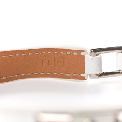 Hermes Epsom Rivale Double Tour Bracelet XS White 5 of 5