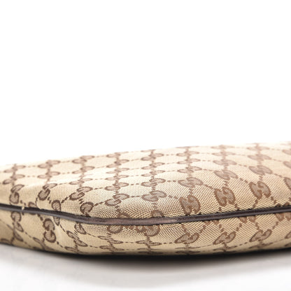 Gucci Monogram Medium New Britt Hobo Dark Brown 9 of 10