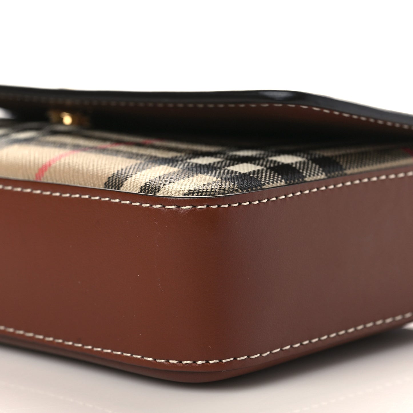 Calfskin Vintage Check New Hampshire Bag Archive Beige Tan